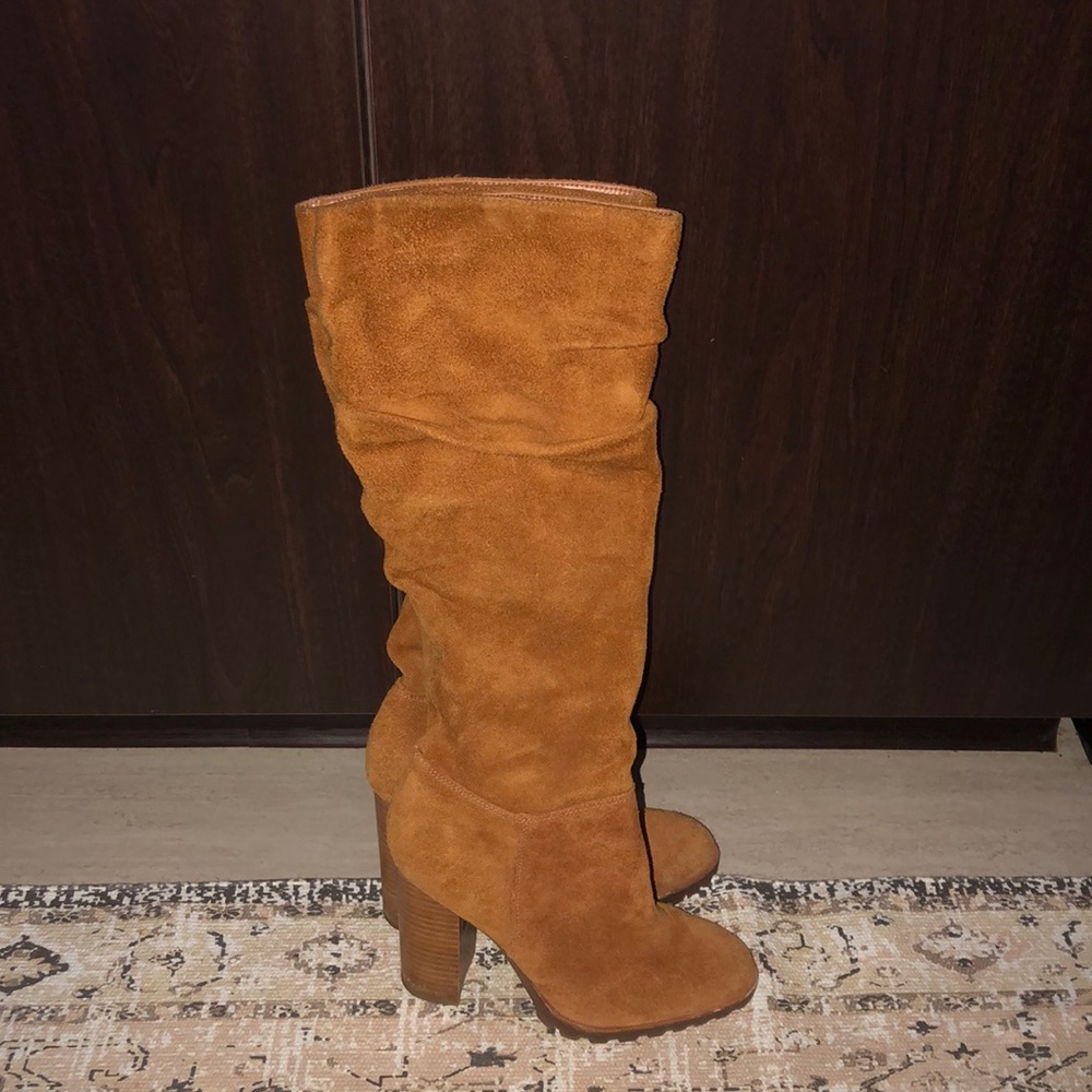 Slouchy suede Aldo heeled boots